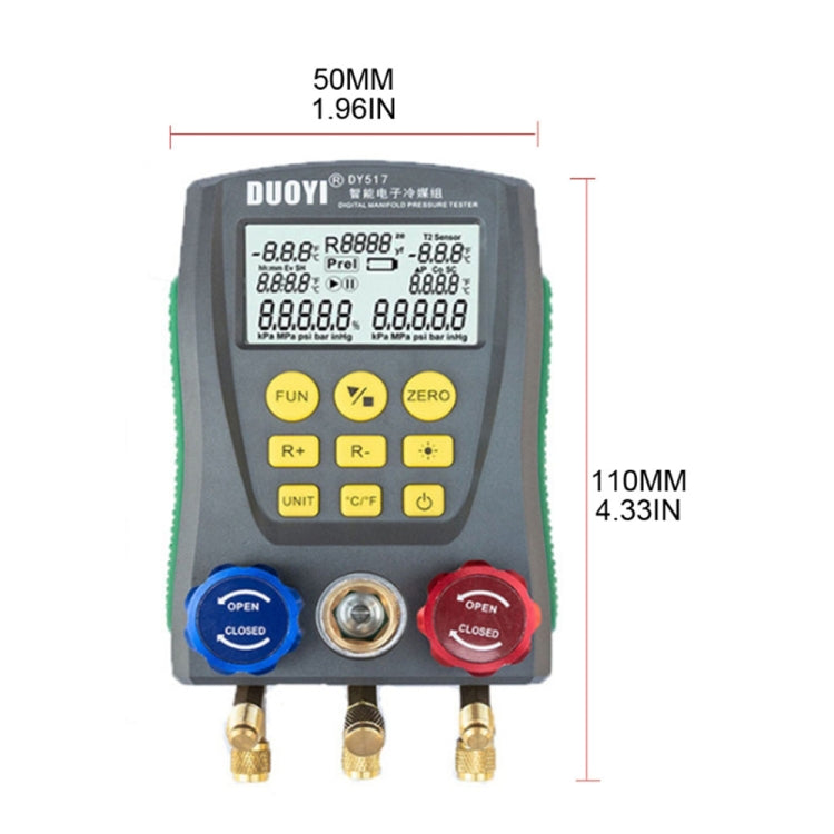DUOYI DY517 Car Air Conditioning Repair Electronic Refrigerant Meter Air Conditioning Fluoride Meter, DY517 DUOYI DY517 Car Air Conditioning Repair Electronic Refrigerant Meter Air Conditioning Fluoride Meter, DY517